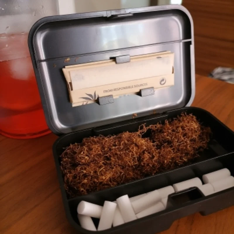 

Cigarette Case Black Tobacco Storage Box Cigar Box Roll Paper Box Jewelry Candy Coin Key Storage Box Plastic Flip Gift Seal