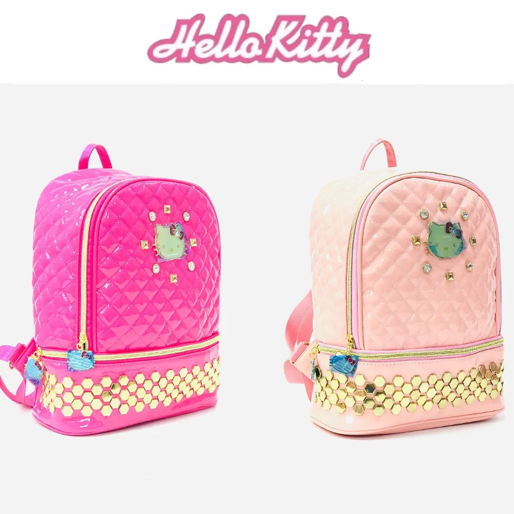 

Kawaii Hello Kitty School Bag backpacks Women's Fashion Shoulder Bag Mochila Infantil Escolar Sanrio Accessories Bags for Girls