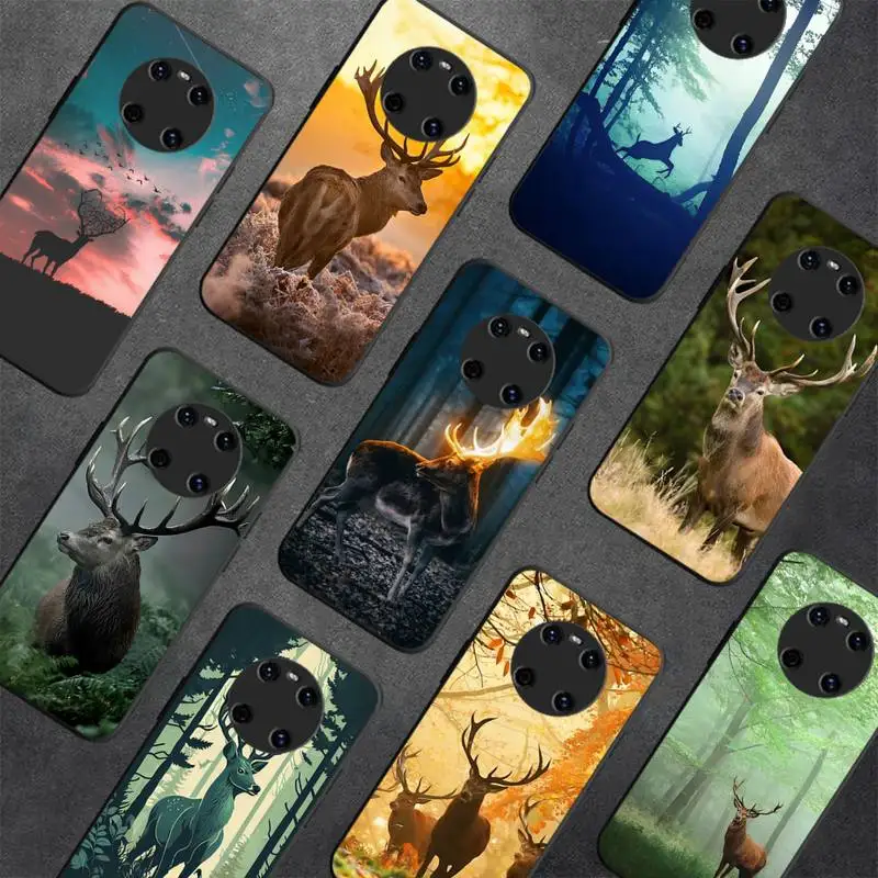 

Animal Deer Phone Case for Huawei Y 6 9 7 5 8s prime 2019 2018 enjoy 7 plus