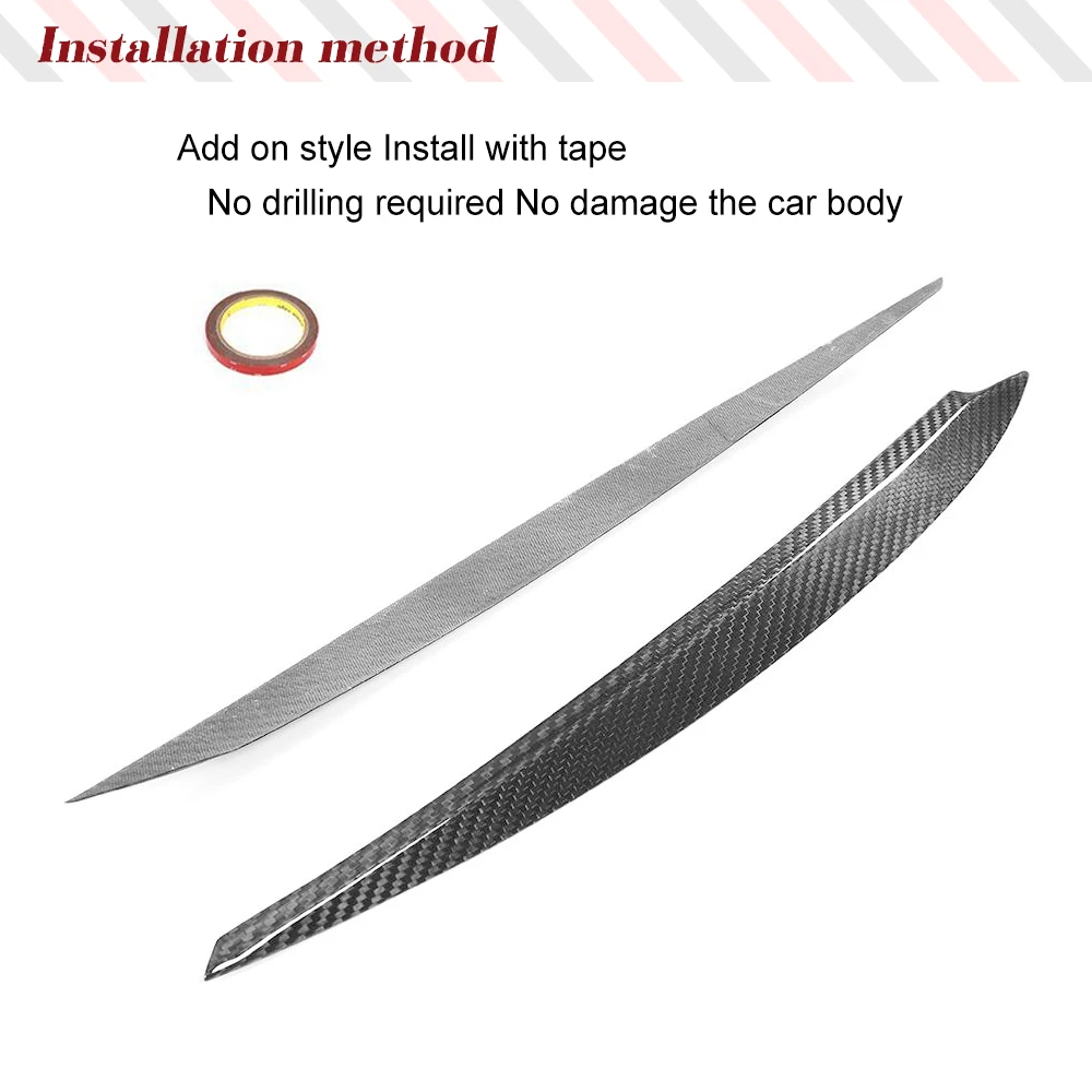 Сухие фары из углеродного волокна веки ресницы отделка бровей наклейка для VW GOLF 7