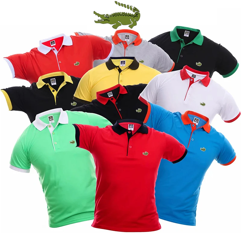 

Summer Men And Women Polo Shirts Short Sleeve Solid Male Casual Shirt High Quality Viscose Filament Men's Clothing Leisure Polos