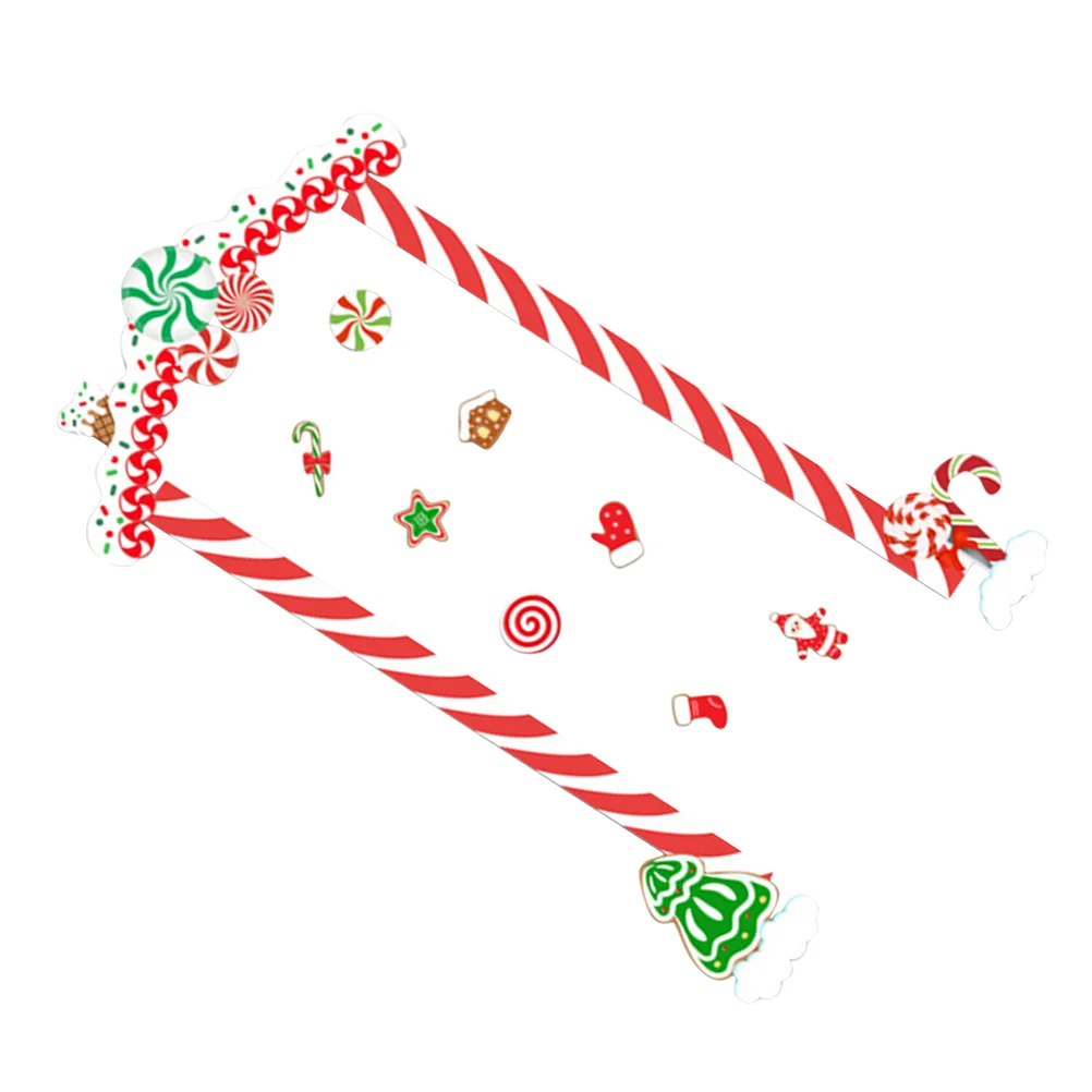 

Christmas Door Windowornament Holiday Decorations Decoration Decals Sticker Decor Hanging Candy Frame Cover Ornaments Wall Decal