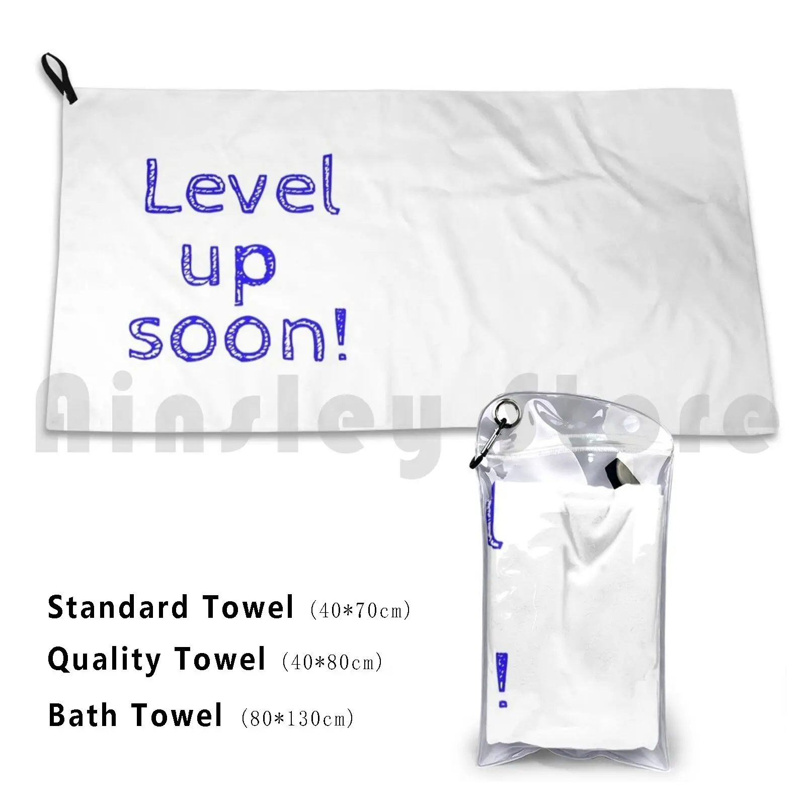 Level Up Soon! Bath Towel Beach Cushion Level Up Soon Level Stand Up Speak Up Voice Ages Juniors Funds