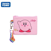 sanrio kirby 12cm kawaii leuke ster cartoon portable handbag card cover zipper zero wallet high quality toys gifts for childrens