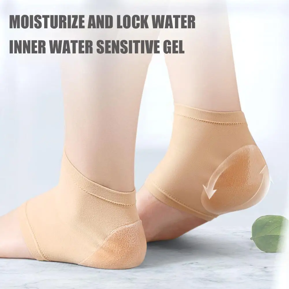 

Силиконовые носки для ухода за ногами защитный рукав для пятки прокладки для рельефного подошвенного фасциита Уход за ногами покрытие против трещин Hee U9S8