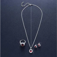 1 set of earrings pendant necklace suitable for ladies party holiday diamond glass alloy classic