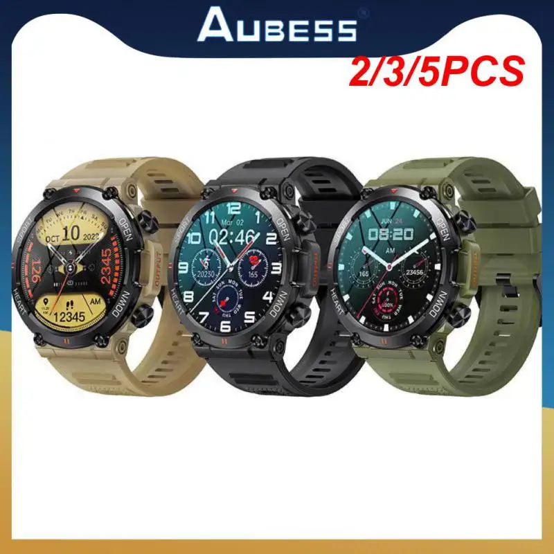 

2/3/5PCS Mountaineering Watches For Male Three-proof Music Smartwatch Blood Pressure Heart Rate Smart Watch Sports For