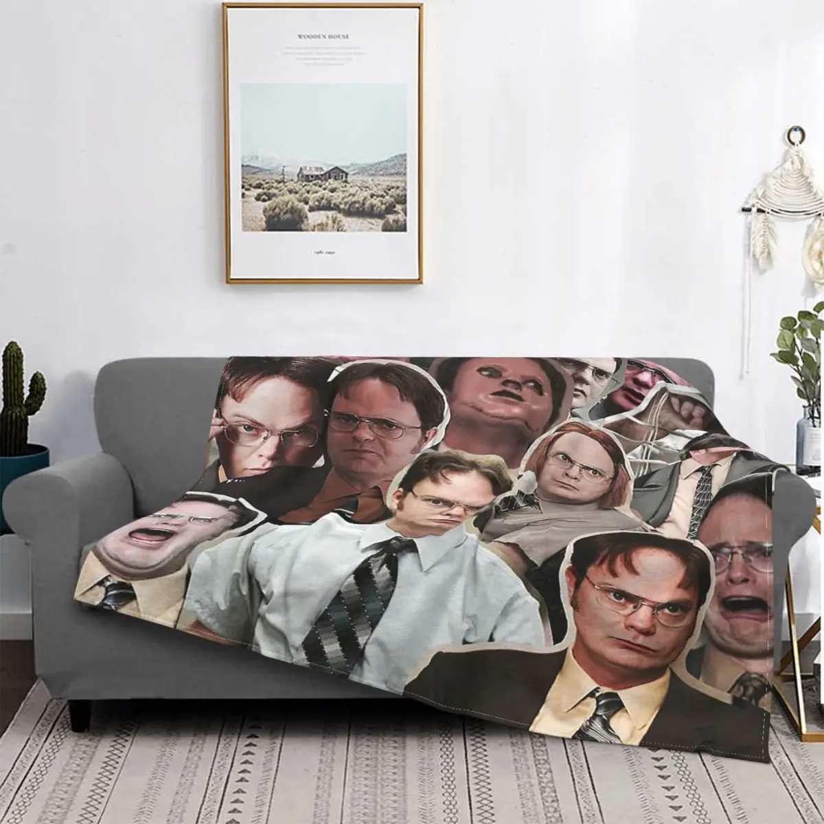 

Чехол для дивана с 3D рисунком, коралловый флис, плюшевое всесезонное одеяло для дивана, офисный коврик