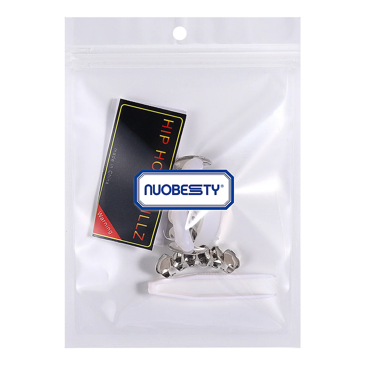 Hip Hop Grills Set Shiny Mouth Bottom Set Silver hip hop jewelry for Men Teens