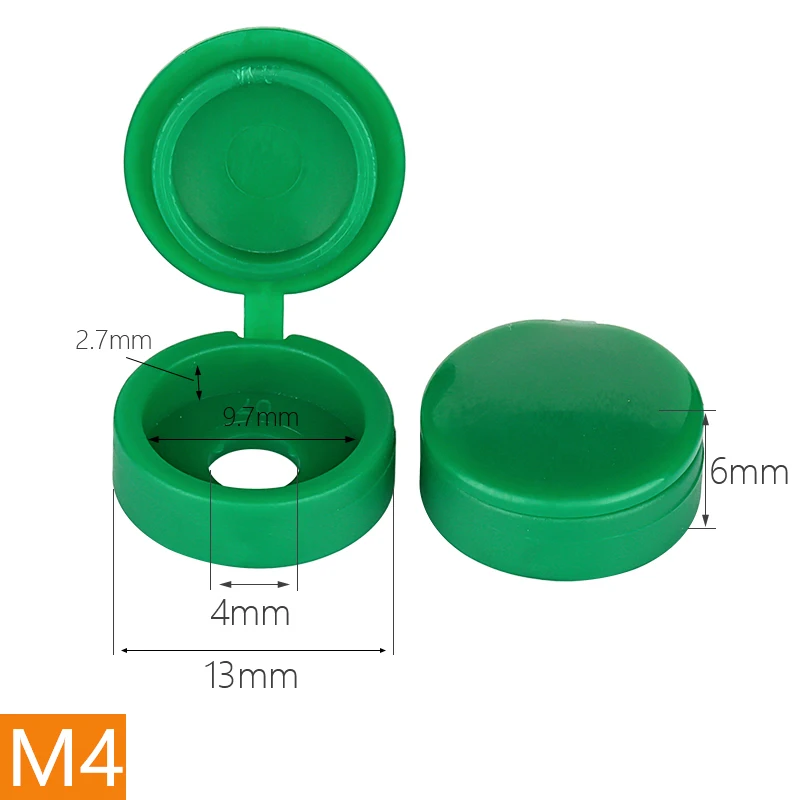 

M4M5 стандартная пластиковая цельная Крышка для винтов, крышка для гвоздей, болтов, декоративная крышка, Складная Крышка для винтов, Защитная крышка для винтов