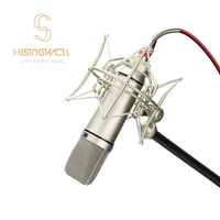 hisingwell audio cardioid condenser microphone ideal for home studio instrument vocal podcast twitch recording