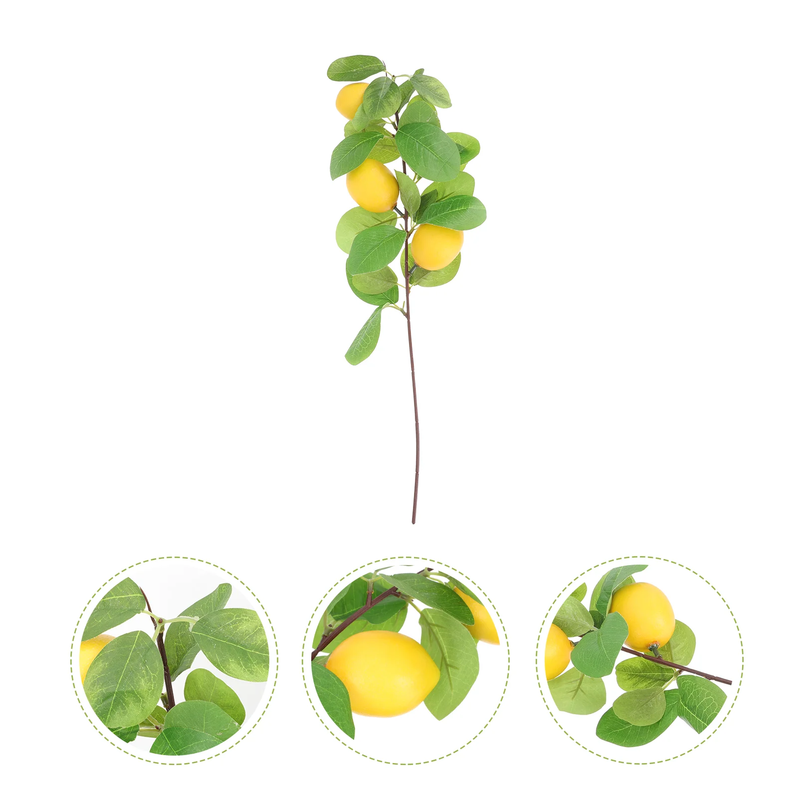 

Chic Imitation Plastic Lemon Cutting Branch Home Decor for Art Decoration