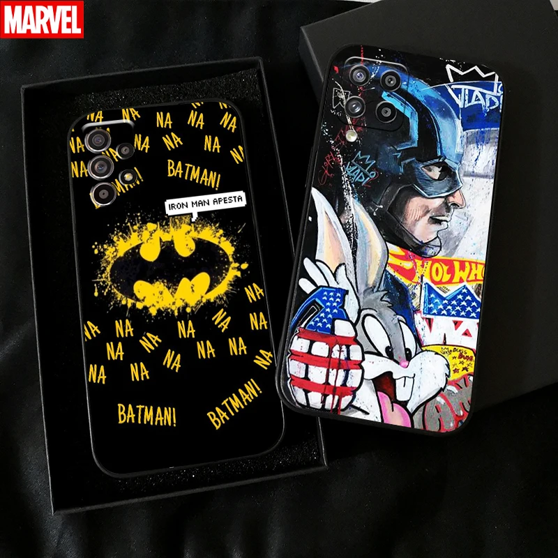 

Marvel Street Graffiti Phone Case For Samsung Galaxy A11 A12 A21 A21S A22 A30 A31 A32 A50 A51 A52 A70 A71 A72 5G Case Carcasa