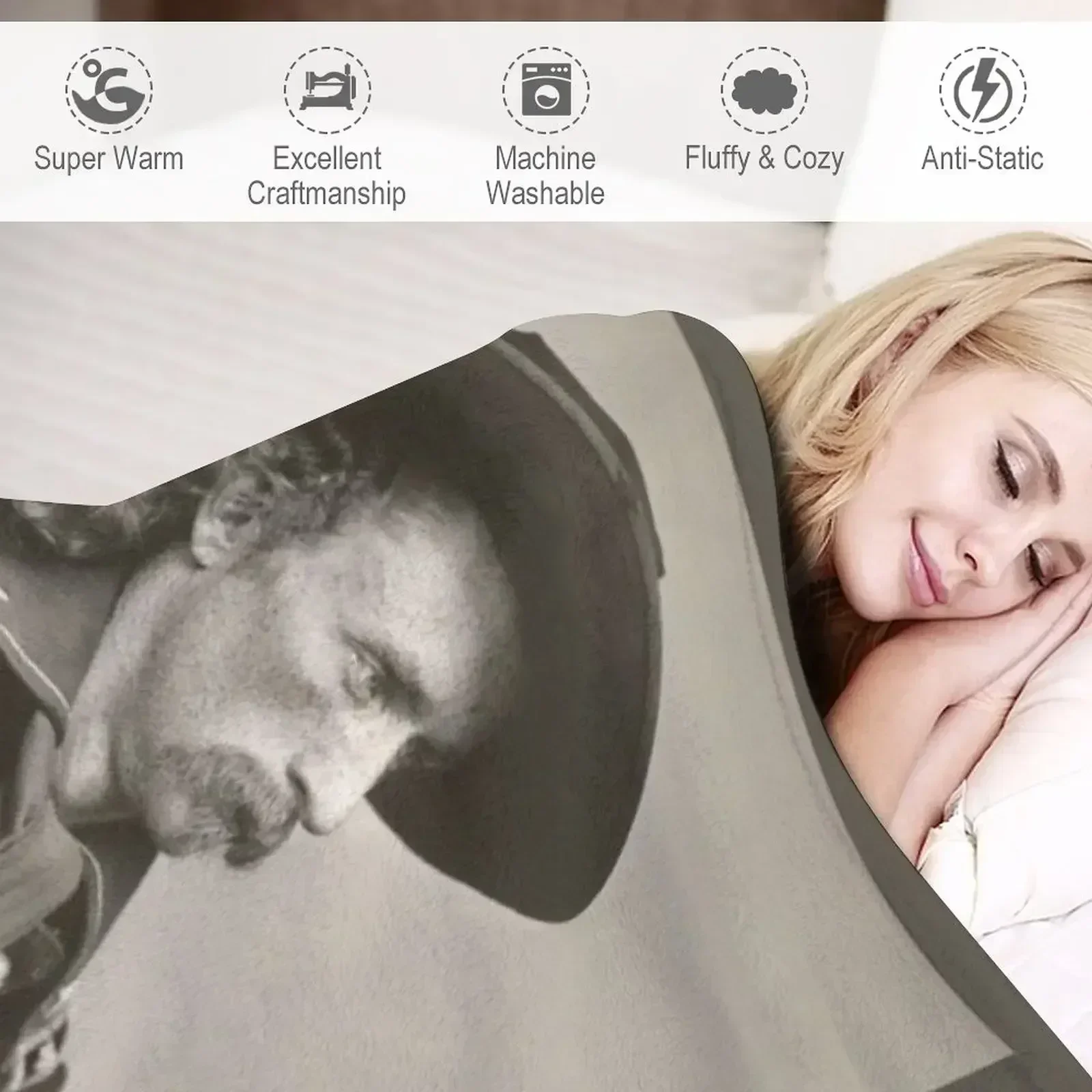 Новое одеяло General George Armstrong Custer пушистое термобелье для путешествий зимние