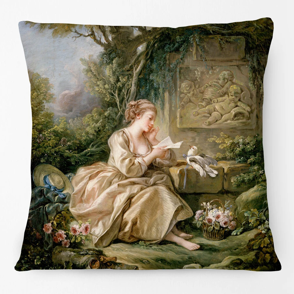 Королевская Европейская леди мадам рококо стильная наволочка с рисунком для