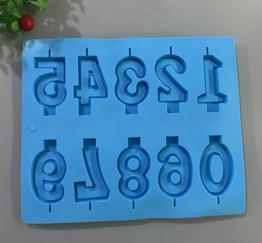 Силиконовая форма для торта мыла ручной работы цифровые формы печенья 0123456789