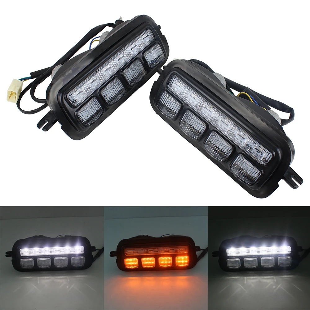 

For Lada Niva 4X4 1995 1 PAIR With Turning Lamp Car styling Accessories DRL Turn signal LED Daytime Running Lights