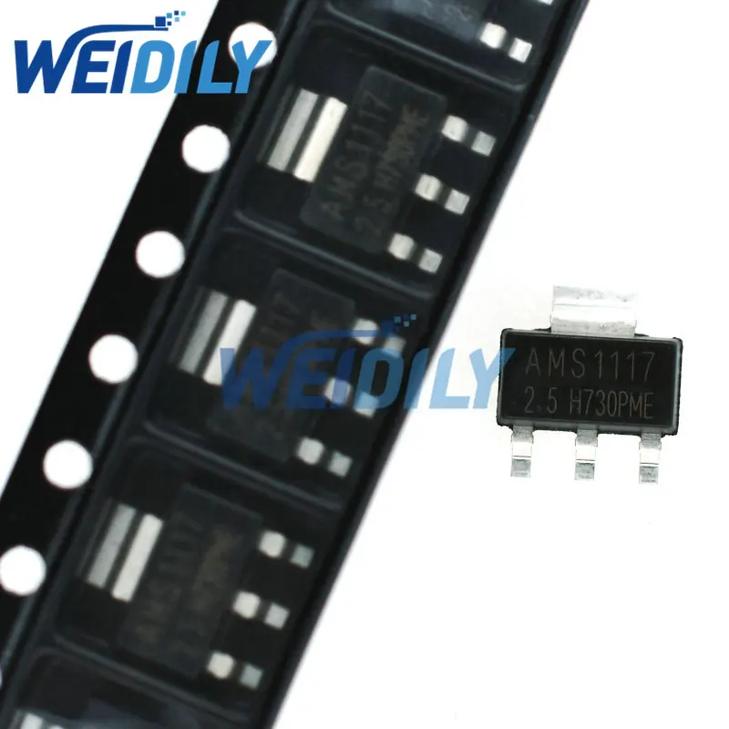 

10 шт., планшетометр LD1117 LM1117 2,5 V 1A AMS1117, оригинальный новый электронный регулятор напряжения, оптовая продажа