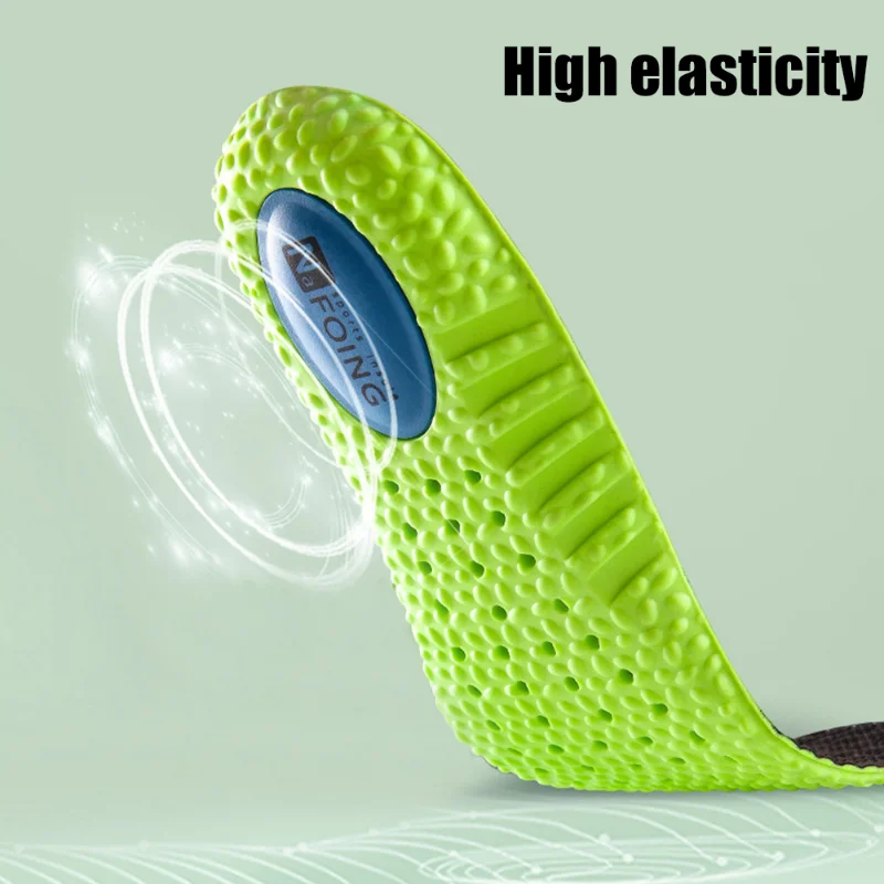 Latex Memory Foam Insoles Breathable Deodorant Support Insole for Men Women Soft Massage Sports High Elasticity Shoe Pads Sole