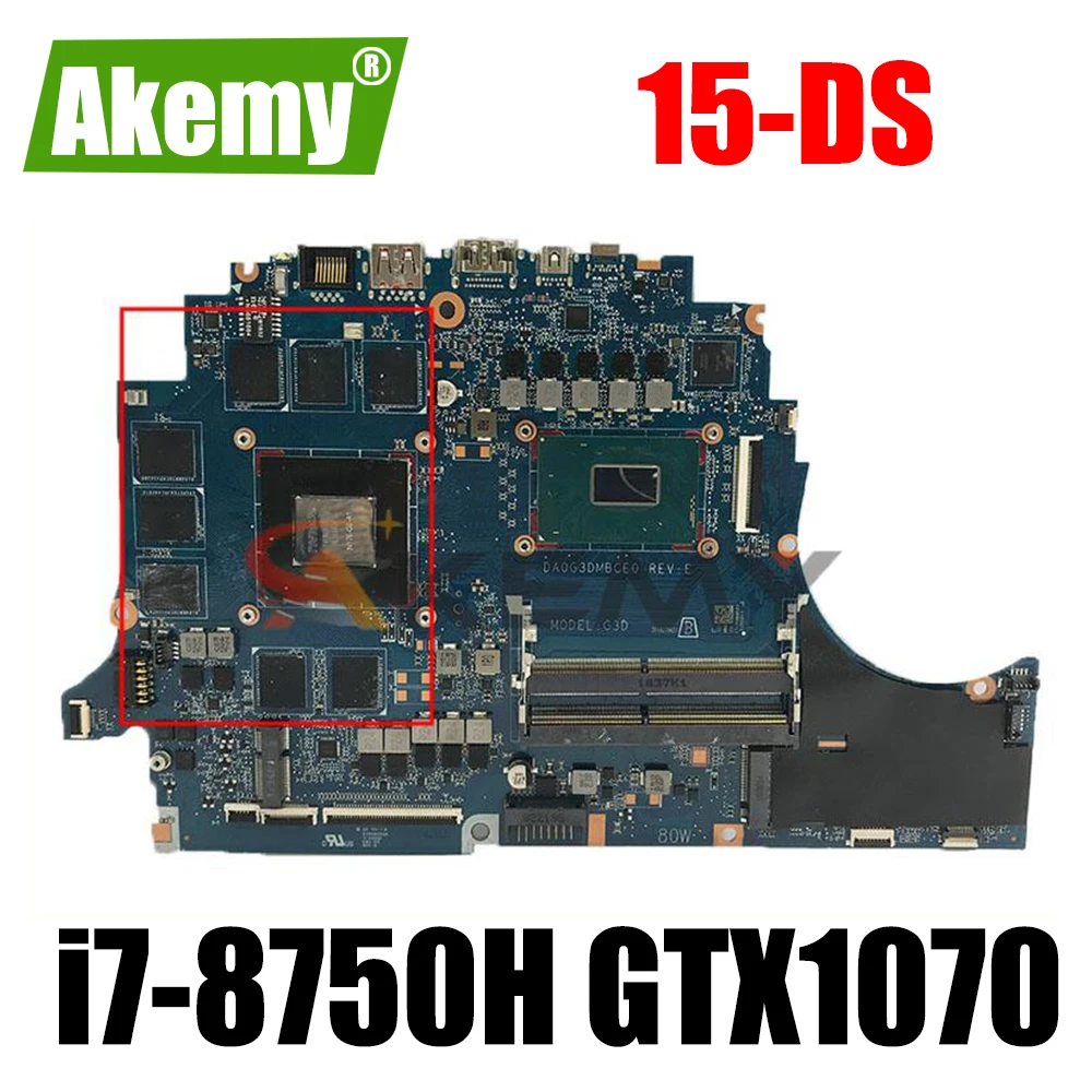 100% working For HP Omen 15-DSC0045N 15-DS Laptop Motherboard L24333-601 SPS-MB GTX1070 8GB W/ i7-8750H DA0G3DMBCE0