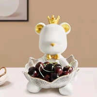 gloomy bear fruit plate european style luxury high end coffee table key storage candy decoration in porch household living room