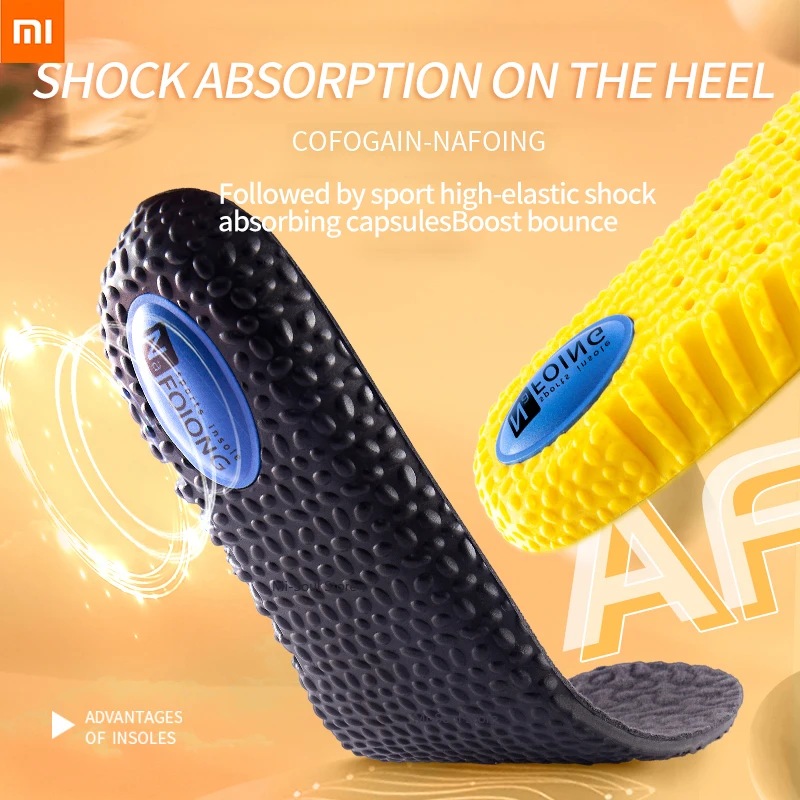 

Стельки Xiaomi Youpin амортизирующие, дышащие мягкие, дезодорирующие, для бега, ортопедические для мужчин и женщин