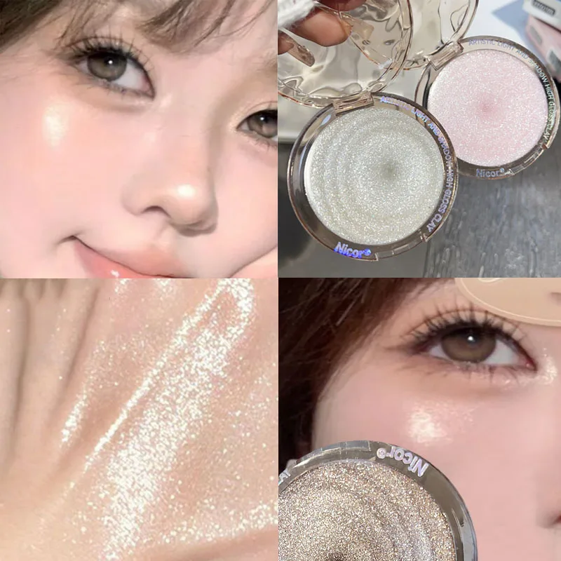 Монохромные водостойкие стойкие Сияющие бриллиантовые тени для лица с высоким