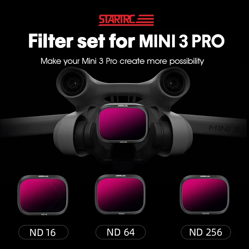 

DJI Mini 3 Pro Filter Set ND16 ND64 ND256 ND Filter Professional Gradient GND32 Filter Drone Camera Lens Filters Accessories