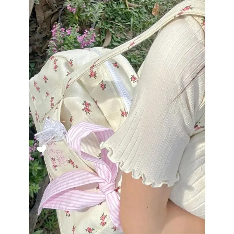 Модная Цветочная Новинка Весна 2024 дизайнерская Большая вместительная