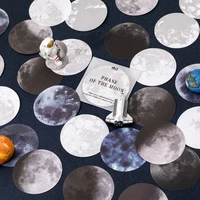 30 pcs ins moon phase decorative material paper diy scrapbooking diary album background paper hand made junk journal supplies