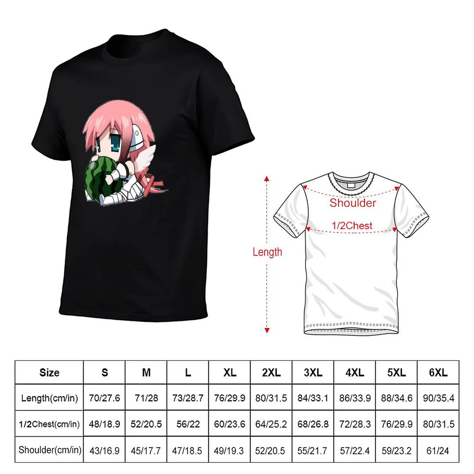 Футболка Ikaros Heaven&X27;S Lost Property Anime Chibi 1, хлопковая рубашка с короткими рукавами для активного спорта (art.: 3920dbee615f7) - 3920dbee615f7