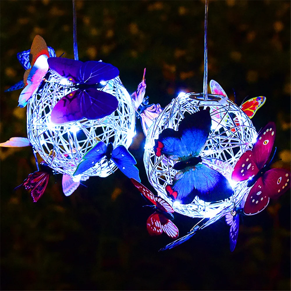 

Butterfly Solar Light Hanging Solar Lamp Garden Decorative Waterproof Outdoor Garden Yard Patio Pathway Solar String Garland