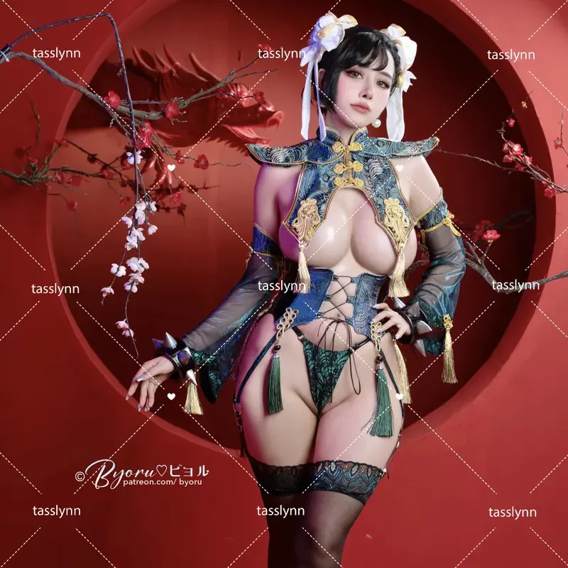 Игры Чун Ли костюмы для косплея вечерние на Хэллоуин Sutorito Faita синее платье Cheongsam