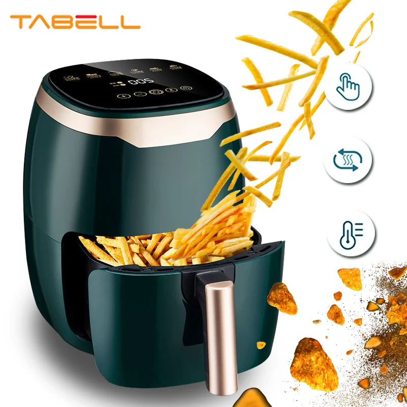 

TABELL Air Fryer Electric Without Oil Deep Fryer Multifunction Food Processors Fryer Touch Screen Panel Cooking Devices Kitchen