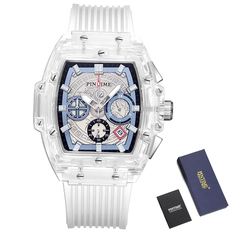 

Часы мужские кварцевые в стиле хип-хоп, с хронографом