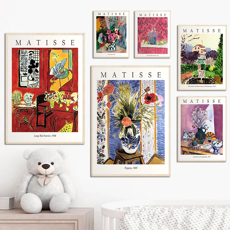 Cyclamen Pourpre постер 20 век Анри Матисс Холст Картина галерея выставка Настенная