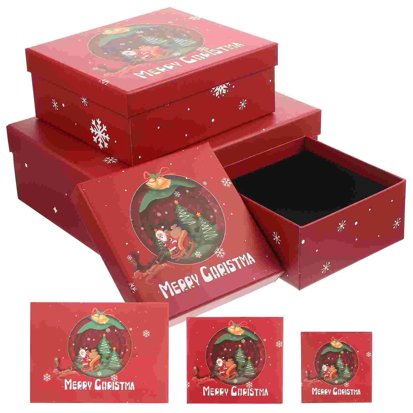 

Box Boxes Gift Christmas Paper Cookie Candywrappingcontainer Packing Favor Lids Merry Present Holiday Storage Chocolate Dessert