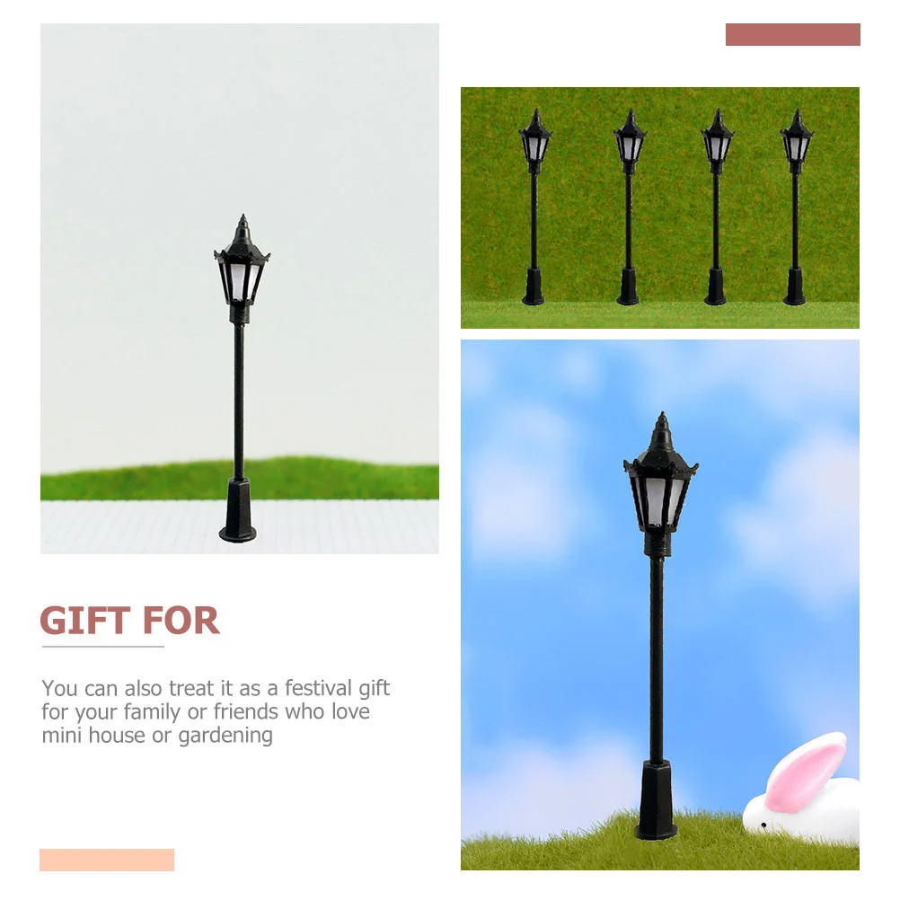 10 шт. реквизит модель уличного фонаря декор рождественская деревня пост абс для