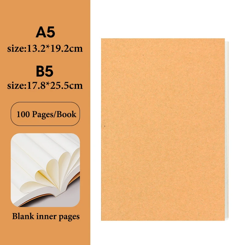 

Блокнот A5/B5, 100/200 листов, обложка ручной работы CS-076