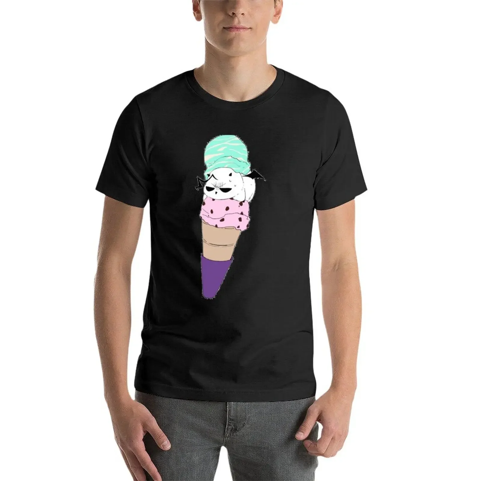 Футболка Eggie Icecream (Welcome to Demon School Iruma-kun) подарки для парня уличная одежда рубашки