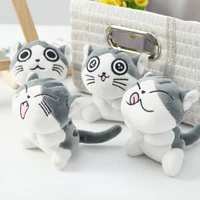 cheese cat plush toy doll cute kitty keychain pendant decoration gift