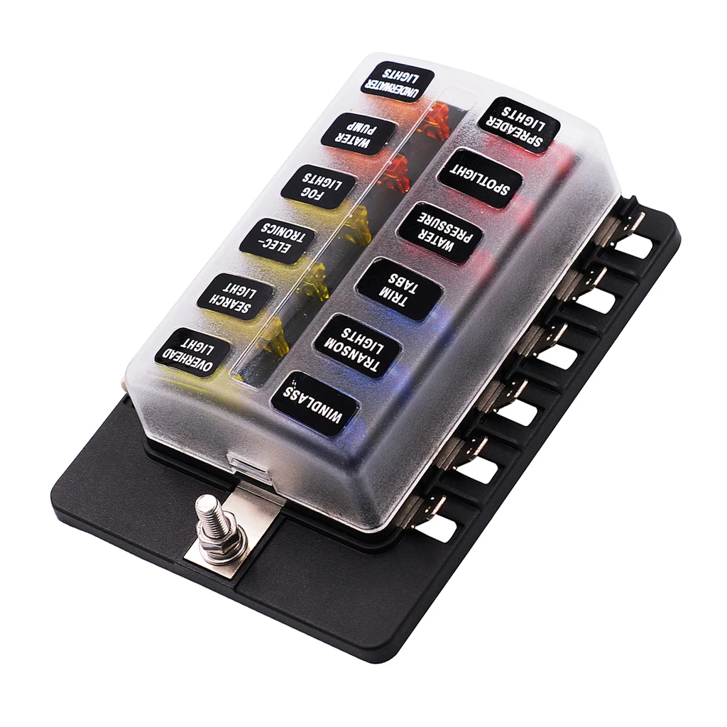 Блок держателя предохранителя постоянного тока 12 В 24 32 с 10 8 6-позиционными