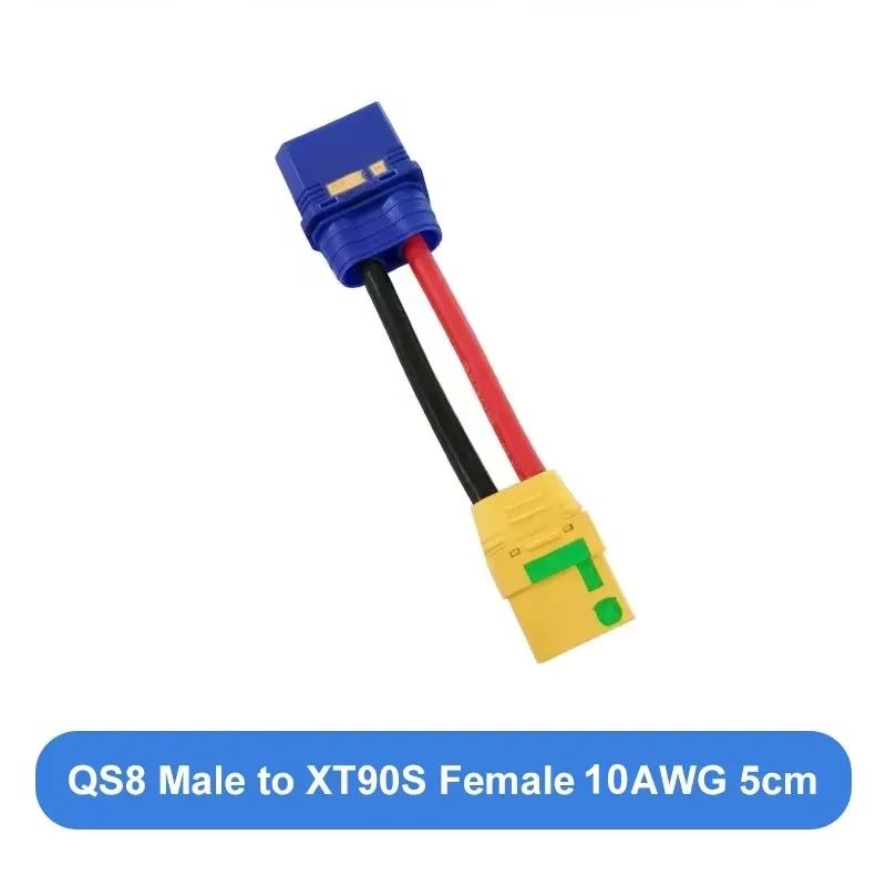 

QS8-S штекер к XT90 XT60 TRX EC5, штекер для защиты от зажигания, кабель-адаптер для модели самолета, литиевая батарея для машины для защиты растений