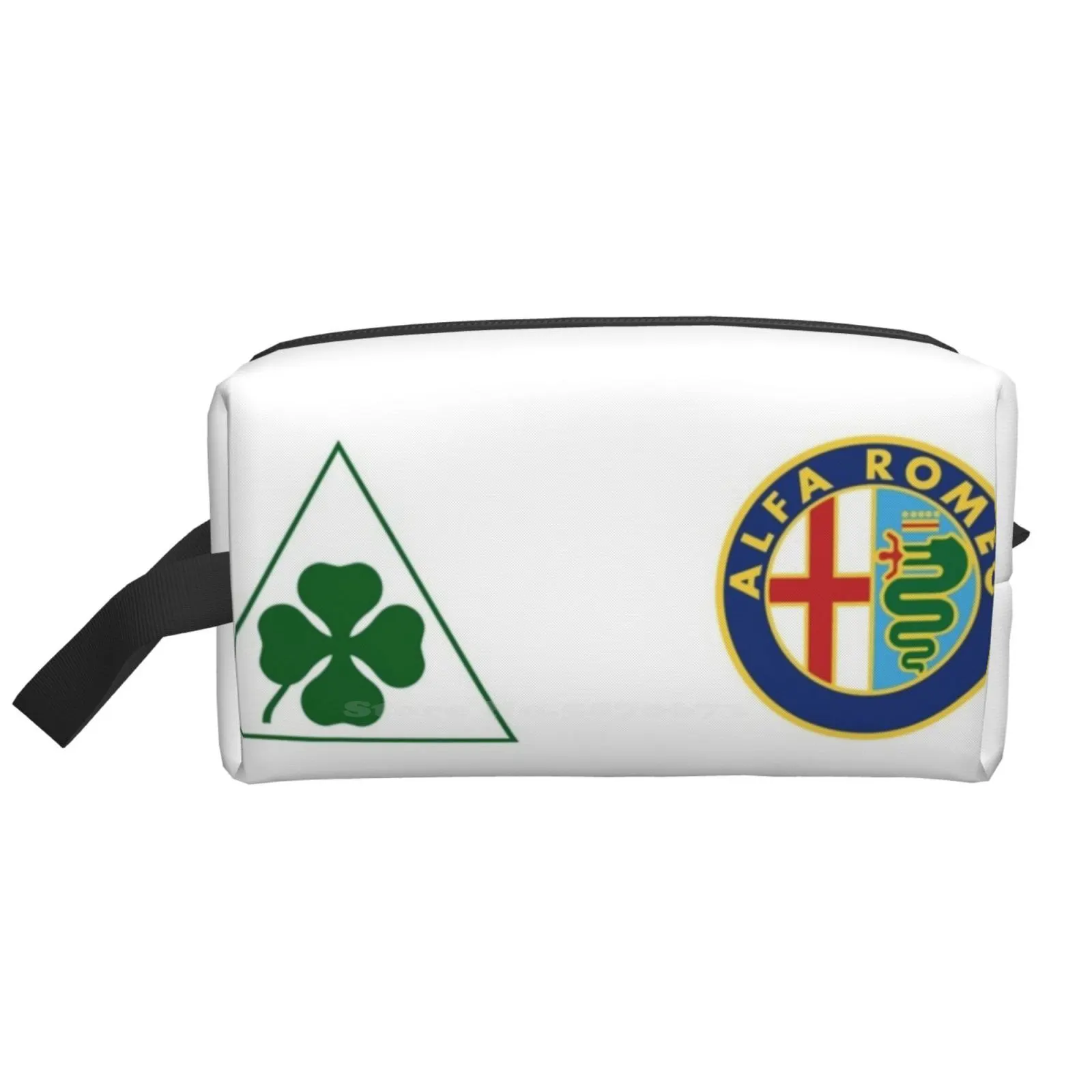 

Alfa Quadrifoglio & Old Badge-Color/White Travel Sport Storage Bags Large Size Alfa Alfa Romeo Alfa Quadrifoglio Alfa Clover