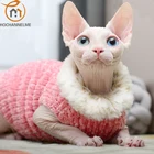 Одежда для кошек свитер ручной работы норковая Шерсть Теплый жилет осень-зима безшерстная Одежда для кошек Сфинкса