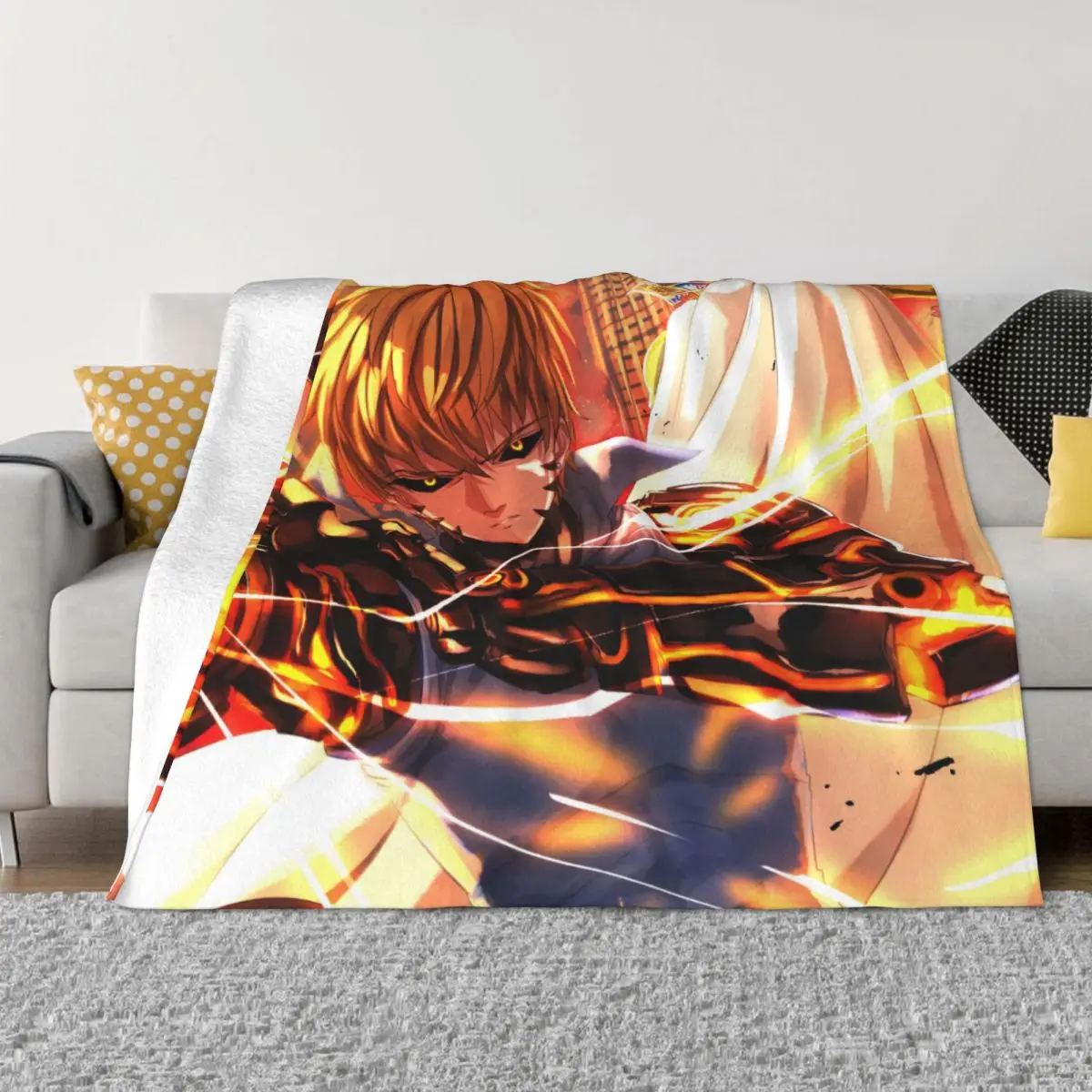 

Переносные теплые одеяла для путешествий One Punch Man манга Genos