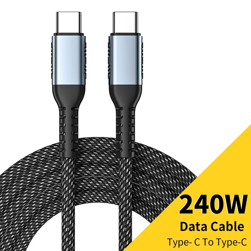 Кабель зарядный PD 240 Вт с разъемами USB Type-C и 100 5 А