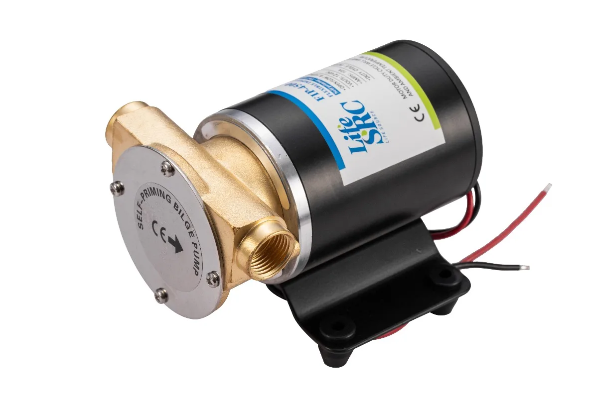 Фото Помпа LifeSRC Marine Water Puppy для трюмных/сепараторных систем, гибкая, 8.0 GPM, 12 В, 10 А, одобрено CE, порты 1/2 NPT №2