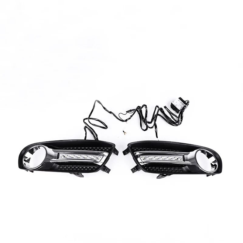 Фото Автомобильный Стайлинг для Nissan TIIDA 2011 2012 2013 светодиодные DRL TIIDA направляющая высокой яркости светодиодные дневные ходовые огни противотуман... №2