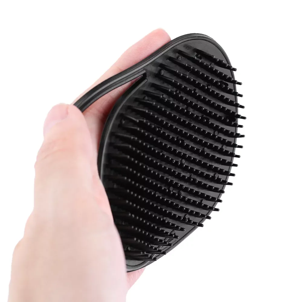 

Men Hair Comb Brush Pocket Travel Portable Beard Mustache Palm Hair Styling Tools Scalp Massage Black Shampoo Comb